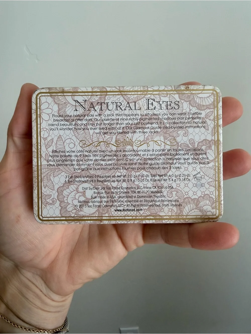 Original Too Faced Natural Eyes Neutral Eyeshadow Palette RARE lightly used
